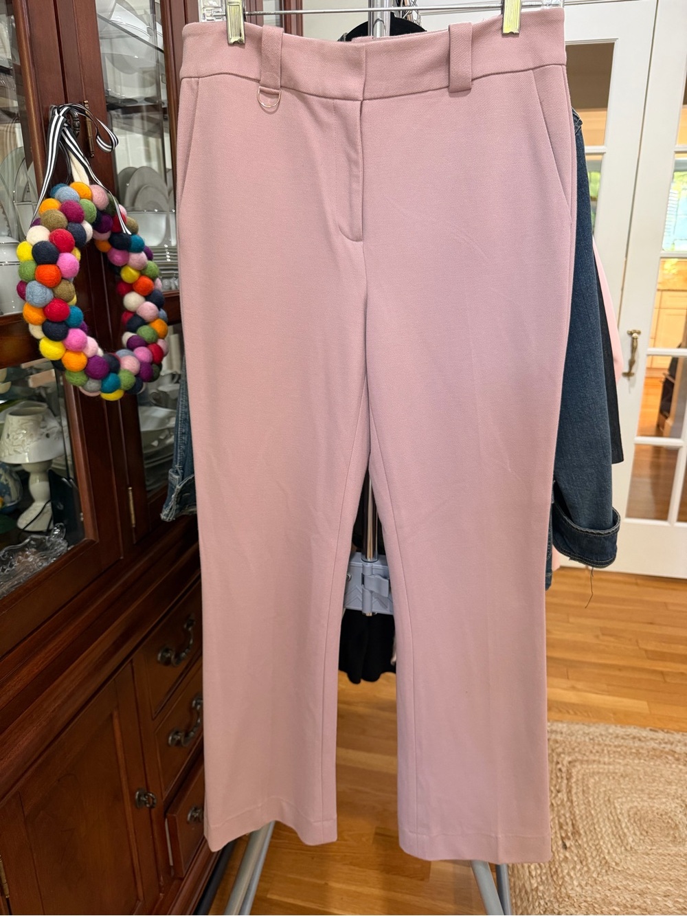High-Waist Women’s pants in Mauve Pink